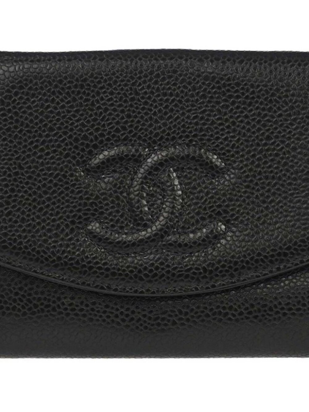Chanel Black Calfskin Bifold Wallet